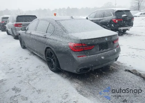 2019 BMW 740I xDrive из США, поврежденный, VIN WBA7E4C56KGV28633